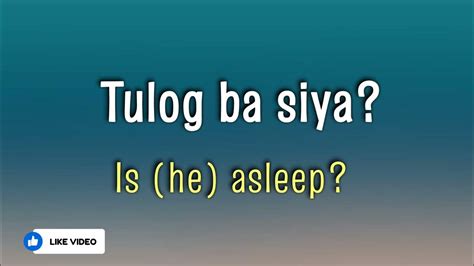 Tulog in English: Definition of the Tagalog word tulog.